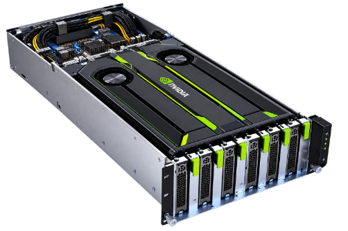 Private AI: a rack-mounted GPU server for an organization.